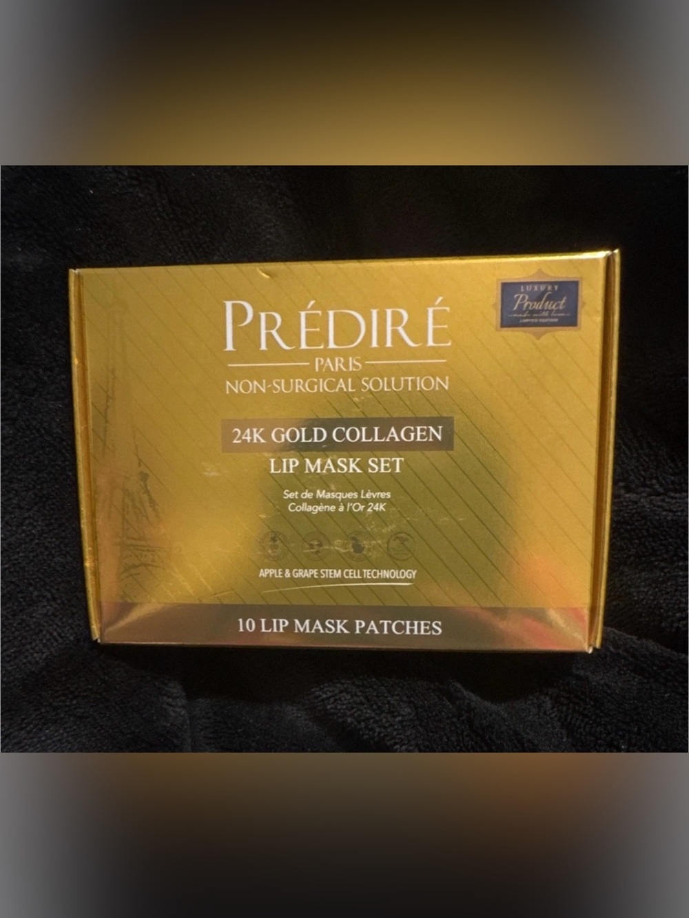 Predire 24K Gold Collagen Lip Mask Patched 10 piece set New